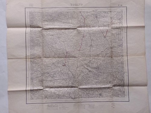 Cartina antica del torinese - antica,