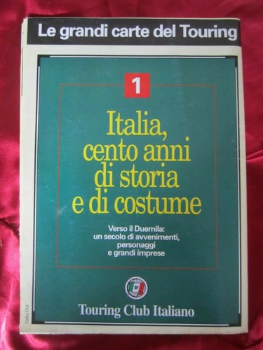 Cartina italia cento anni - anni, di