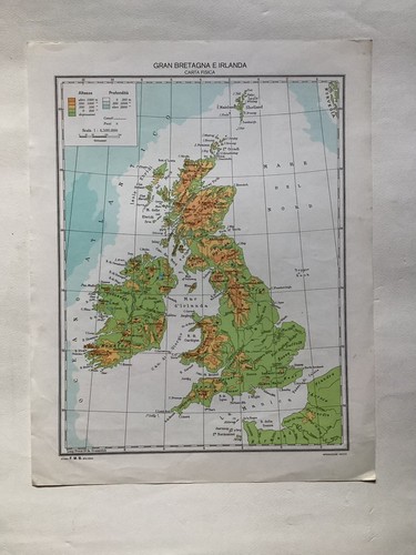Cartina geografica vintage - geografica,