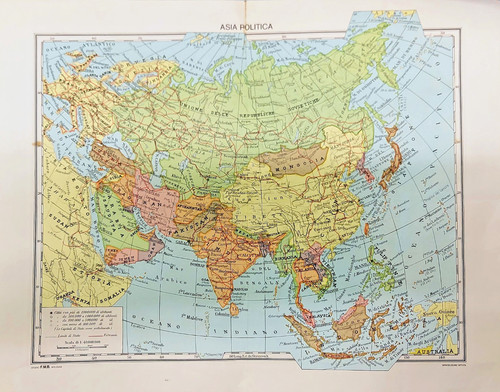 Asia fisica politica cartina - fisica, e